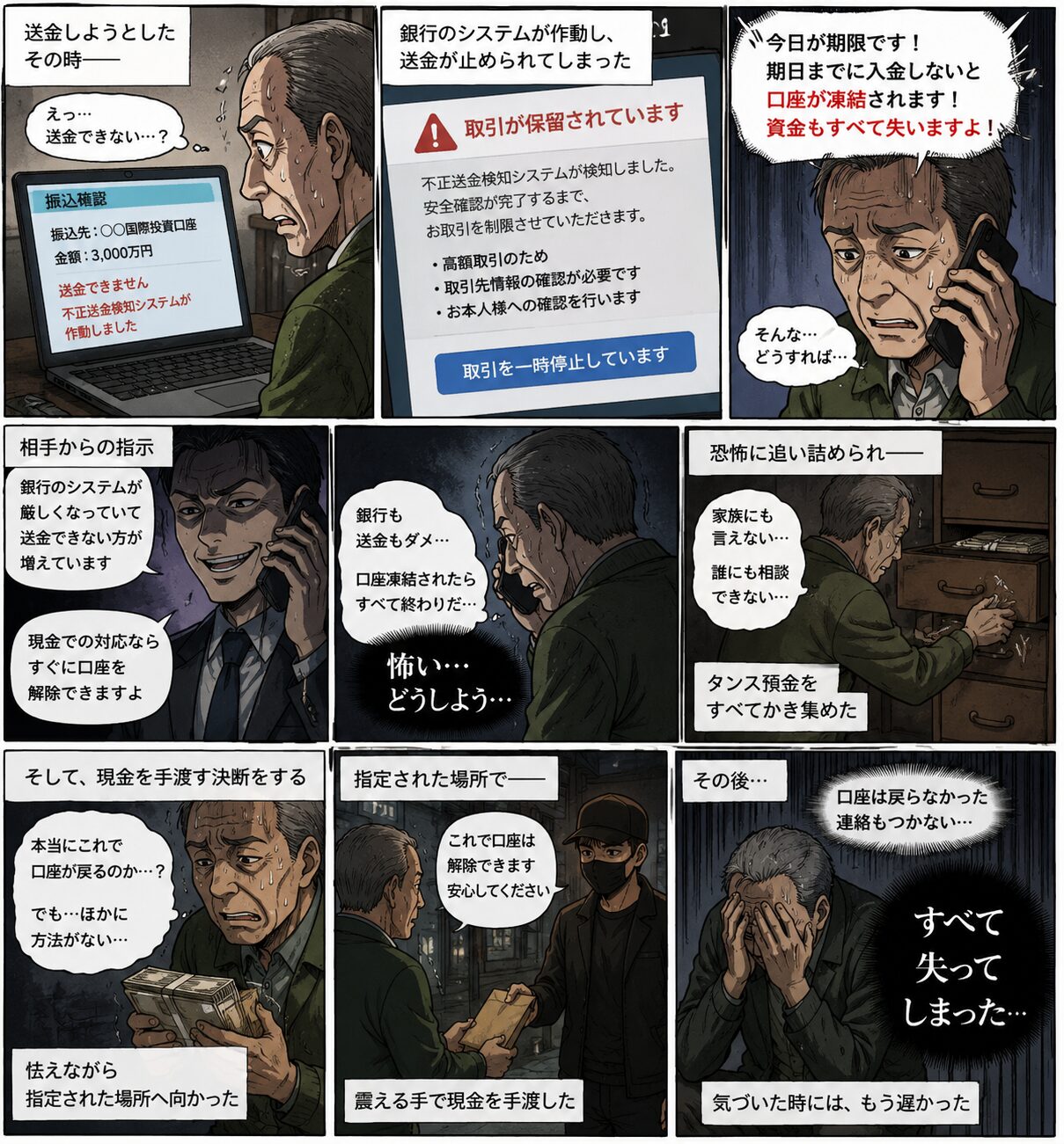 現金の手渡し