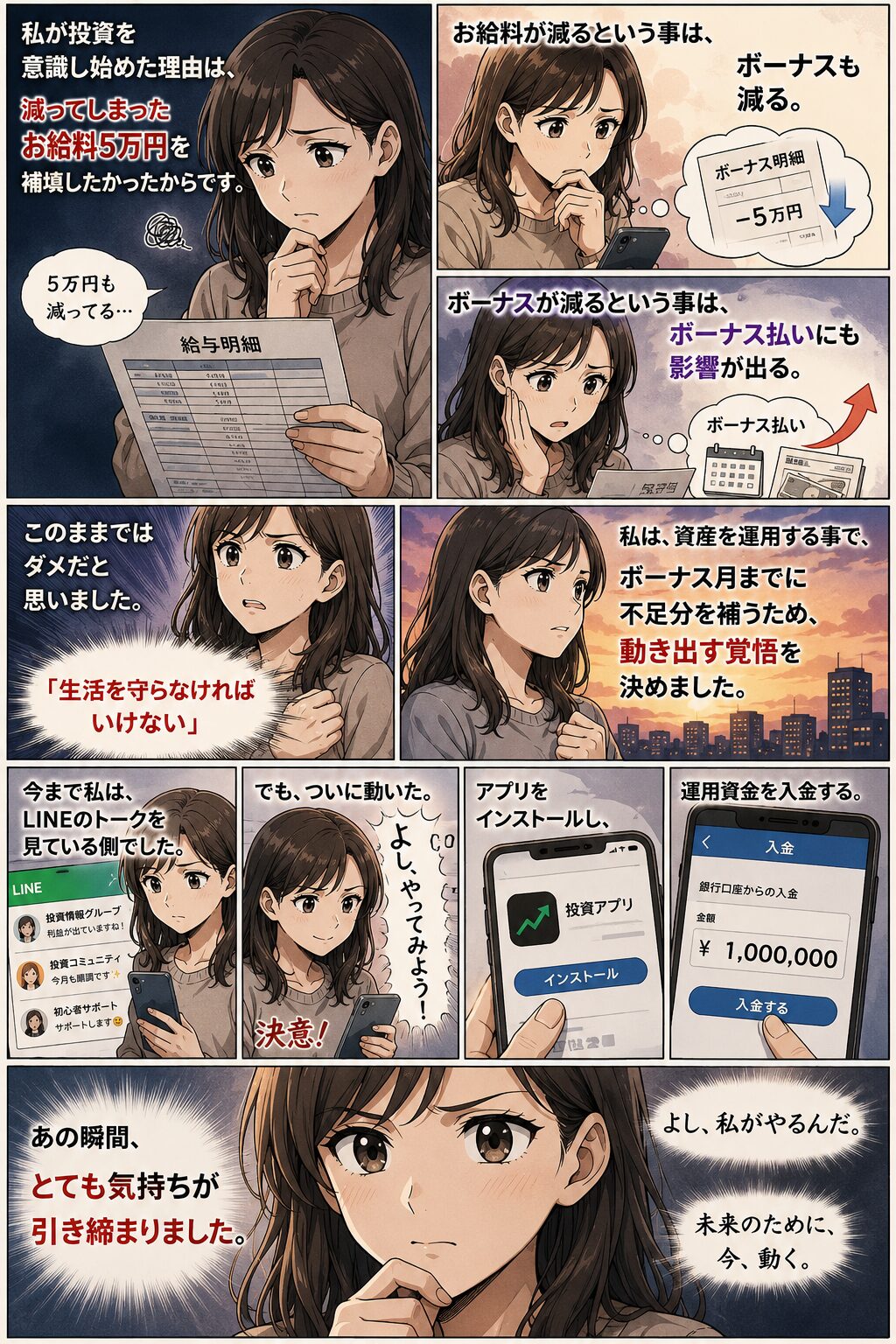 給料が減った5万円を取り戻したかった