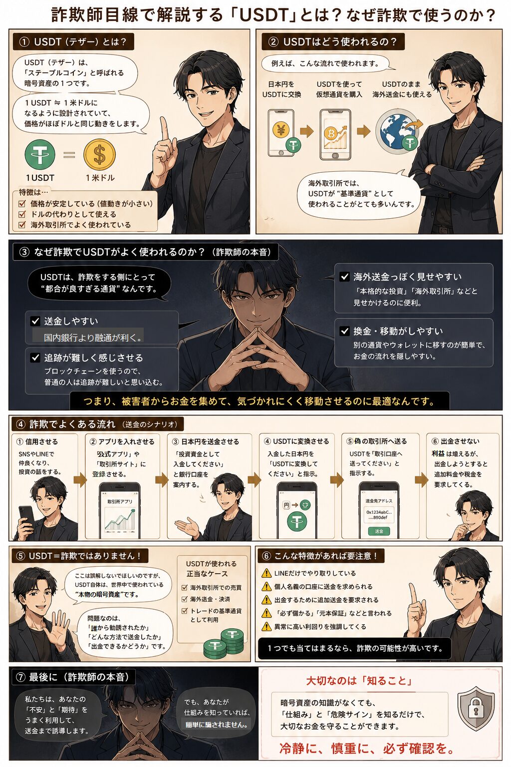 詐欺師はなぜUSDTを使うのか